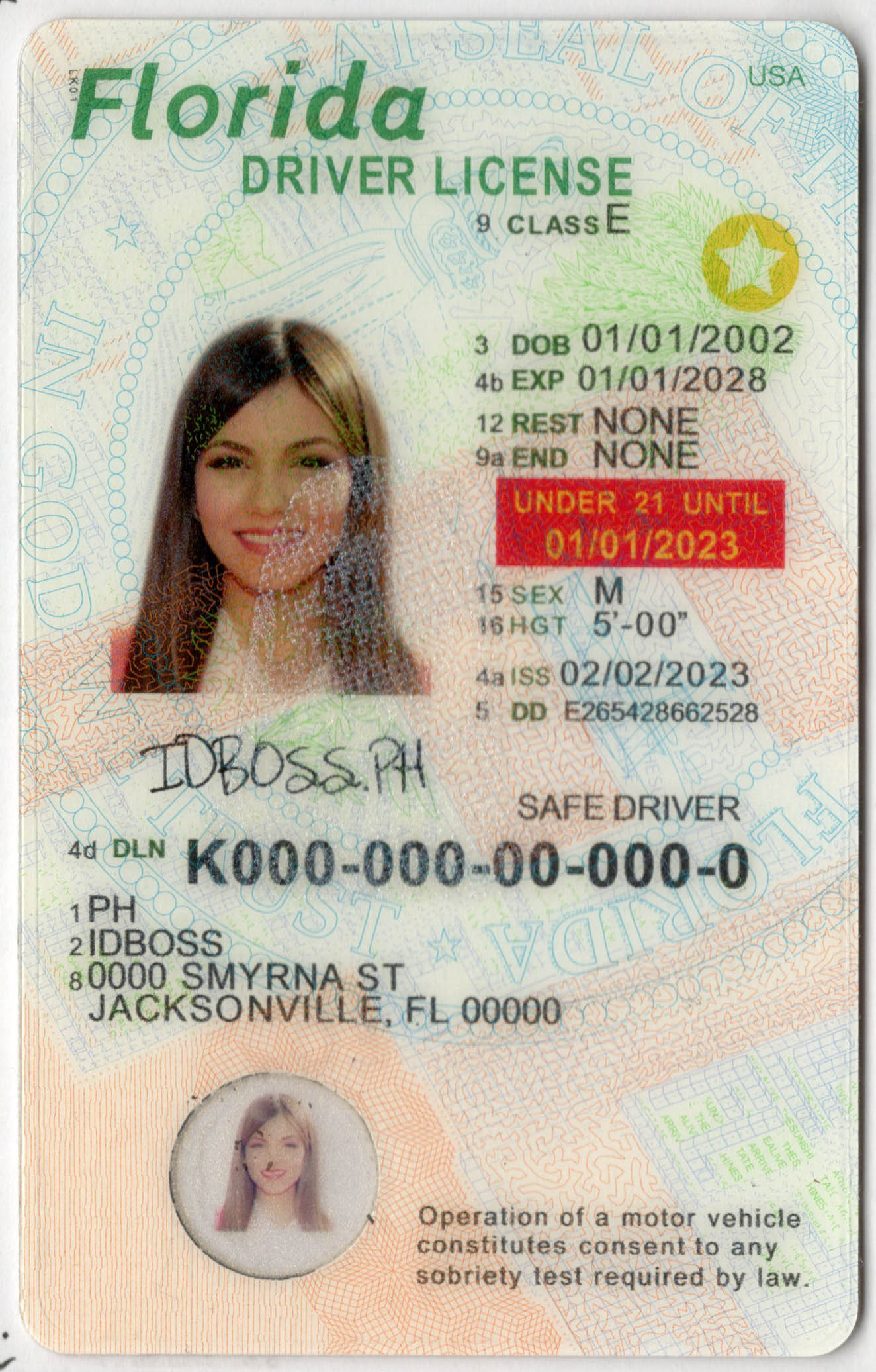 Florida(U21)Fake ID-idboss